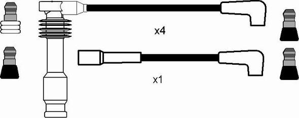 NGK 0823 - Комплект проводів запалювання autozip.com.ua