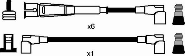 NGK 0744 - Комплект проводів запалювання autozip.com.ua