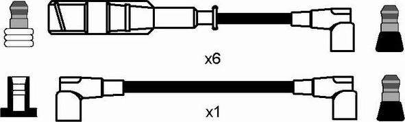 NGK 0746 - Комплект проводів запалювання autozip.com.ua