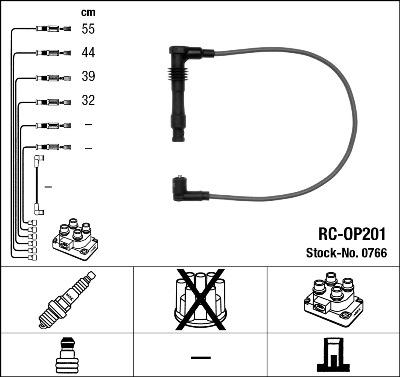 NGK 0766 - Комплект проводів запалювання autozip.com.ua