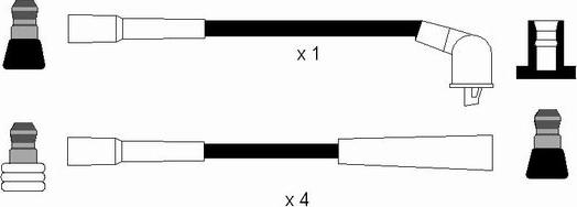 NGK 0701 - Комплект проводів запалювання autozip.com.ua