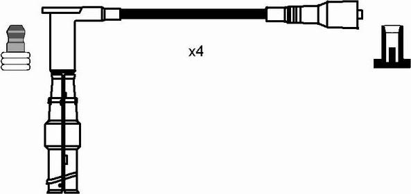 NGK 0738 - Комплект проводів запалювання autozip.com.ua