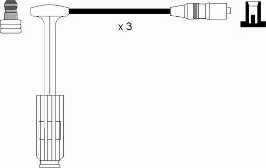 NGK 0737 - Комплект проводів запалювання autozip.com.ua