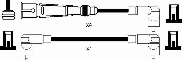 NGK 8618 - Комплект проводів запалювання autozip.com.ua