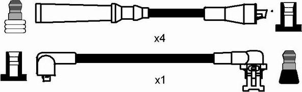NGK 8840 - Комплект проводів запалювання autozip.com.ua