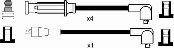 NGK 8268 - Комплект проводів запалювання autozip.com.ua