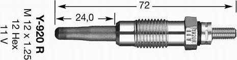 NGK 3645 - Свічка розжарювання autozip.com.ua