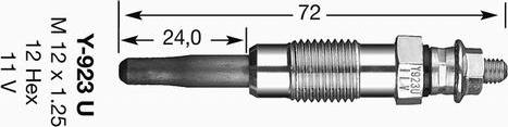 NGK 3380 - Свічка розжарювання autozip.com.ua