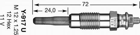 NGK 3219 - Свічка розжарювання autozip.com.ua