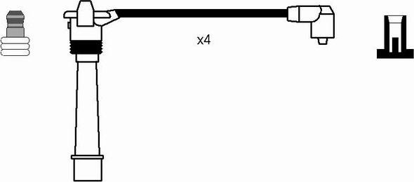 NGK 2995 - Комплект проводів запалювання autozip.com.ua