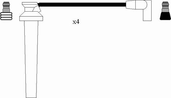 NGK 2476 - Комплект проводів запалювання autozip.com.ua
