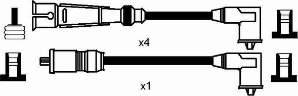 NGK 2579 - Комплект проводів запалювання autozip.com.ua