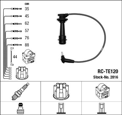 NGK 5298 - Комплект проводів запалювання autozip.com.ua