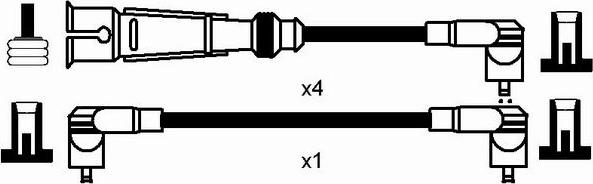 NGK 7313 - Комплект проводів запалювання autozip.com.ua