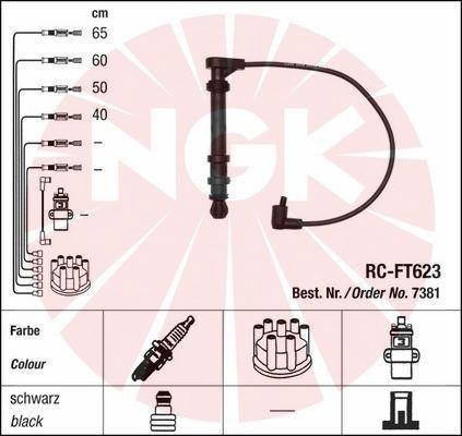 NGK 7381 - Комплект проводів запалювання autozip.com.ua