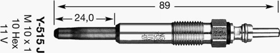 NGK D-Power 18 - Свічка розжарювання autozip.com.ua