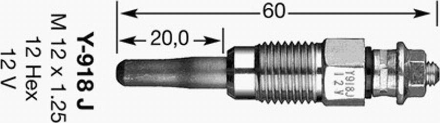 NGK D-Power  2 - Свічка розжарювання autozip.com.ua