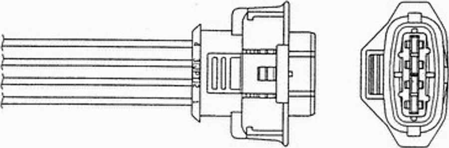 NGK OZA531-GM24 - Лямбда-зонд, датчик кисню autozip.com.ua