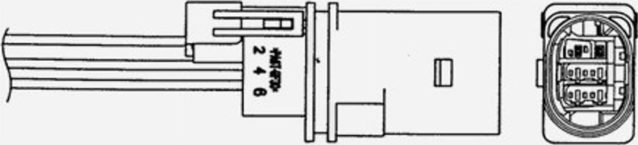 NGK UAA0004VW001 - Лямбда-зонд, датчик кисню autozip.com.ua