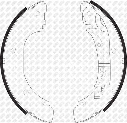 NiBK FN0585 - Комплект гальм, барабанний механізм autozip.com.ua