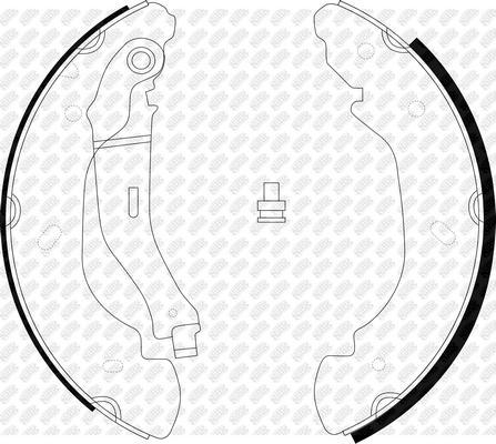 NiBK FN0575 - Комплект гальм, барабанний механізм autozip.com.ua