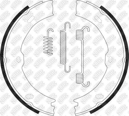 NiBK FN0693 - Комплект гальм, ручник, парковка autozip.com.ua