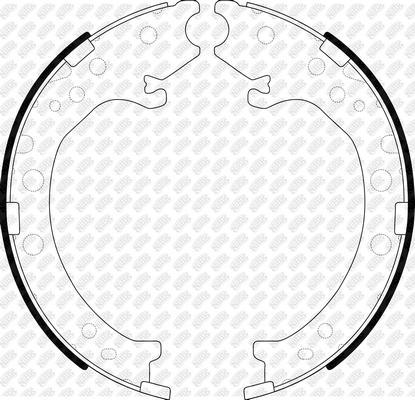 NiBK FN8003 - Комплект гальм, ручник, парковка autozip.com.ua