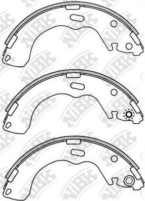 NiBK FN3399 - Комплект гальм, барабанний механізм autozip.com.ua
