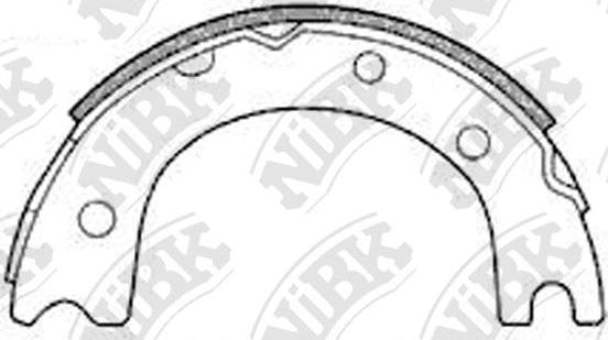 NiBK FN2257 - Комплект гальм, ручник, парковка autozip.com.ua