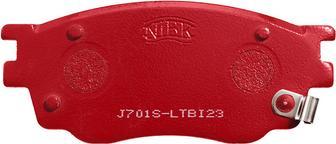 NiBK PN5483S - Комплект високоефективних гальмівних колодок autozip.com.ua