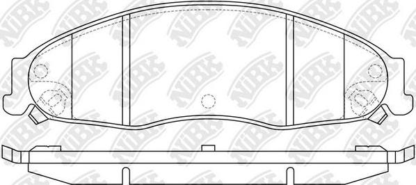 NiBK PN51005 - Гальмівні колодки, дискові гальма autozip.com.ua