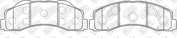 NiBK PN51003 - Гальмівні колодки, дискові гальма autozip.com.ua
