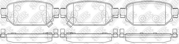 NiBK PN5819 - Гальмівні колодки, дискові гальма autozip.com.ua