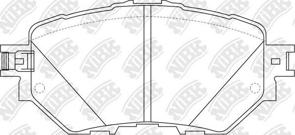 NiBK PN5815 - Гальмівні колодки, дискові гальма autozip.com.ua