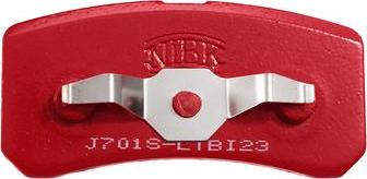 NiBK PN5203S - Комплект високоефективних гальмівних колодок autozip.com.ua