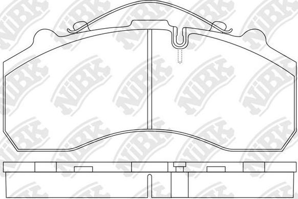 NiBK PN0908 - Гальмівні колодки, дискові гальма autozip.com.ua