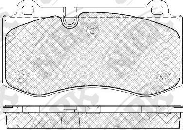 NiBK PN0453 - Гальмівні колодки, дискові гальма autozip.com.ua