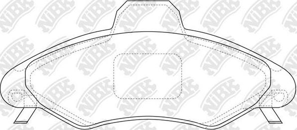 NiBK PN0402 - Гальмівні колодки, дискові гальма autozip.com.ua