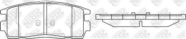 NiBK PN0479 - Гальмівні колодки, дискові гальма autozip.com.ua