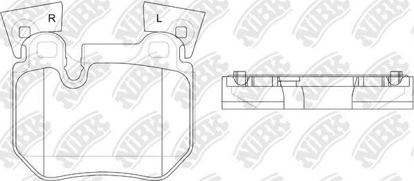 NiBK PN0569 - Гальмівні колодки, дискові гальма autozip.com.ua