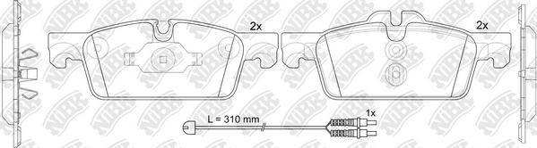 NiBK PN0563W - Гальмівні колодки, дискові гальма autozip.com.ua