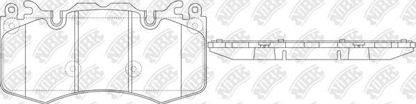 NiBK PN0567 - Гальмівні колодки, дискові гальма autozip.com.ua