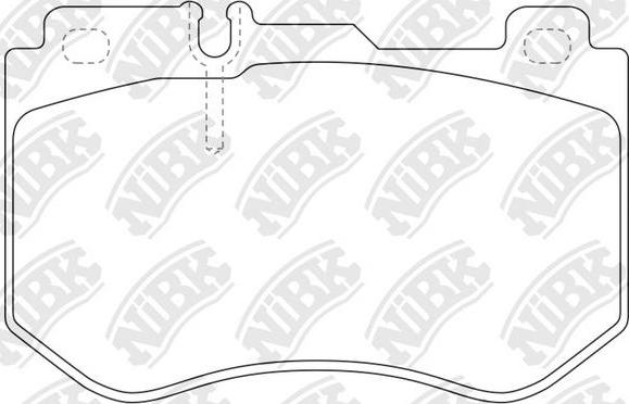 NiBK PN0584 - Гальмівні колодки, дискові гальма autozip.com.ua