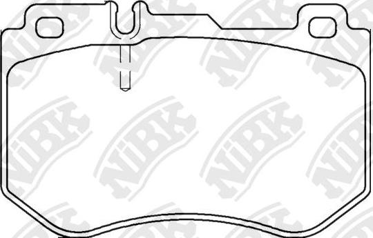 NiBK PN0584 - Гальмівні колодки, дискові гальма autozip.com.ua