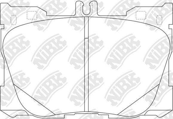 NiBK PN0695 - Гальмівні колодки, дискові гальма autozip.com.ua