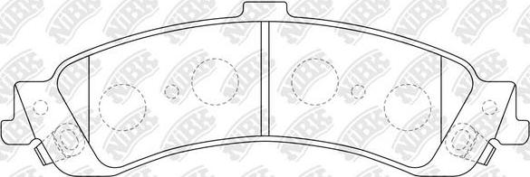 NiBK PN0056 - Гальмівні колодки, дискові гальма autozip.com.ua