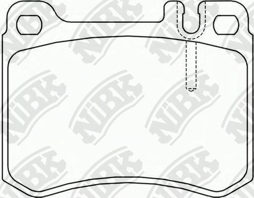 NiBK PN0039 - Гальмівні колодки, дискові гальма autozip.com.ua