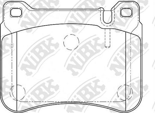 NiBK PN0037 - Гальмівні колодки, дискові гальма autozip.com.ua