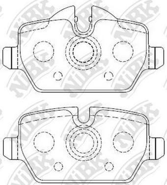 NiBK PN0070 - Гальмівні колодки, дискові гальма autozip.com.ua