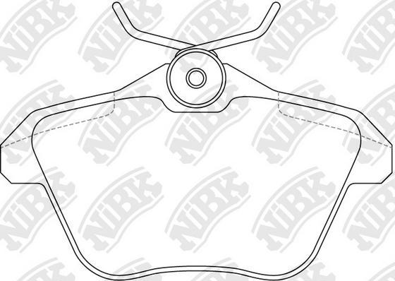 NiBK PN0104 - Гальмівні колодки, дискові гальма autozip.com.ua